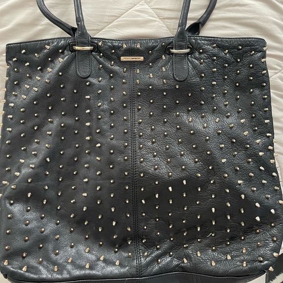 This cute Rebecca Minkoff bag with gold spike hardware. Lightly used - Picture 2 of 6